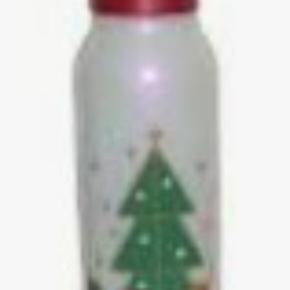 Tupperware Eco Sports Water Bottle Christmas Tree Holiday Design 25 oz. Flip Top - Picture 11 of 16